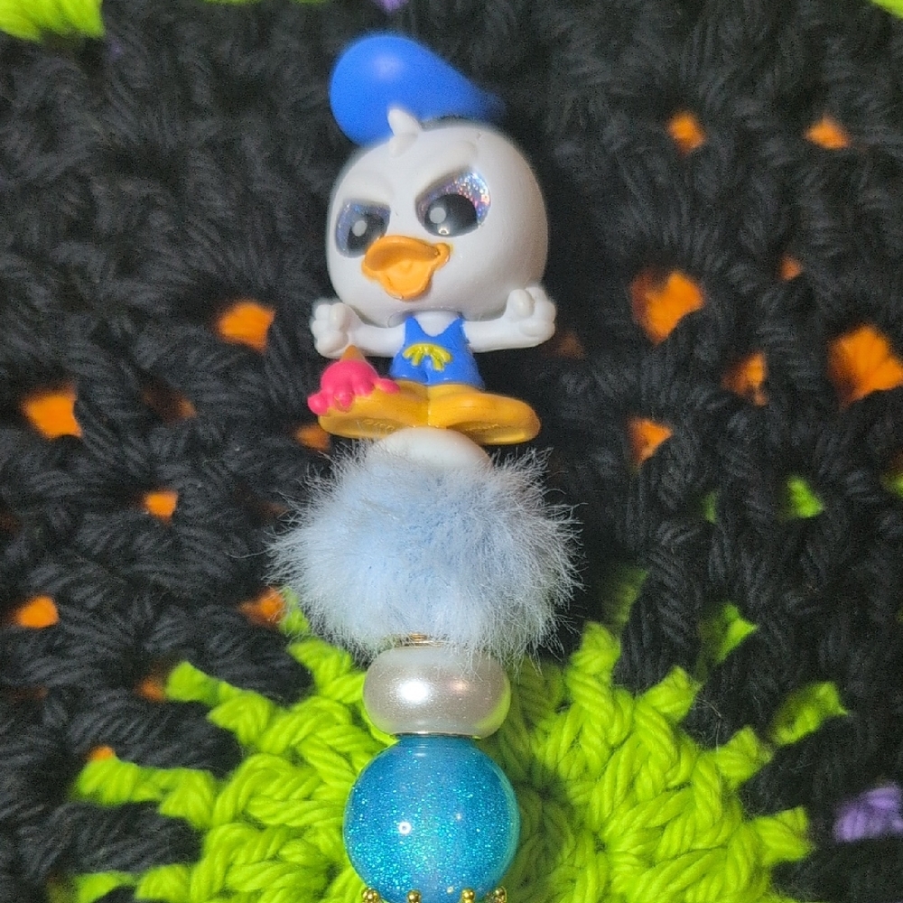 Donald Duck Beaded Keychain